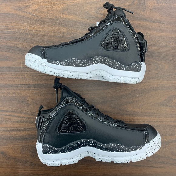 FILA Grant Hill 2 Oreo Black Grey White Basketball Shoes - Picture 2 of 8